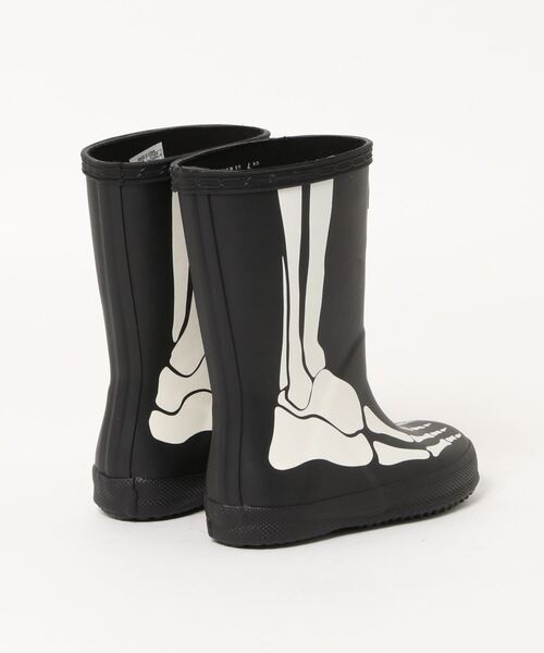 HUNTER（ハンター）の「ORIGINAL KIDS FIRST CLASSIC SKELETON BOOTS（レインシューズ・キッズ・ブラック系その他・9/11/8/10/7）」の2枚目の写真