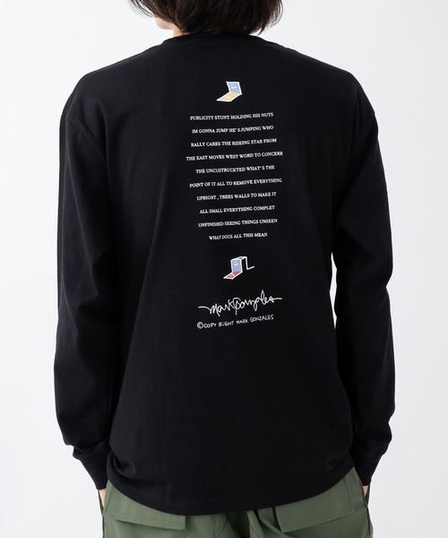 Mark Gonzales(マーク・ゴンザレス)の「【MARKGONZALES】Pt. L/S TEE 2G7-61309(Tシャツ/カットソー・メンズ・ホワイト/ブラック・X-LARGE/MEDIUM/LARGE)」の2枚目の写真