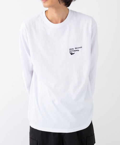 Mark Gonzales(マーク・ゴンザレス)の「【MARKGONZALES】Pt. L/S TEE 2G7-61309(Tシャツ/カットソー・メンズ・ホワイト/ブラック・X-LARGE/MEDIUM/LARGE)」の8枚目の写真