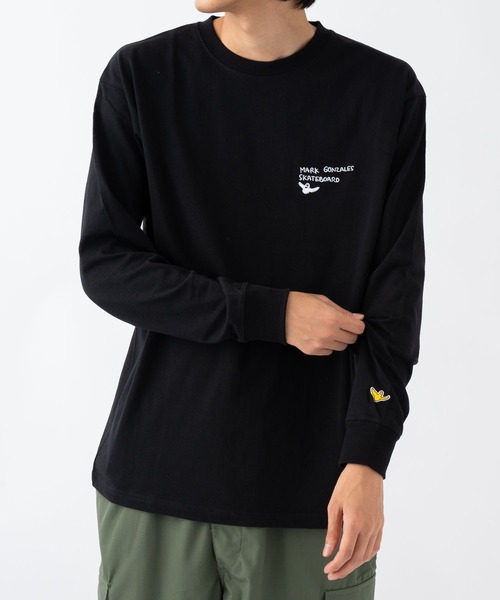 Mark Gonzales(マーク・ゴンザレス)の「【MARKGONZALES】Pt. L/S TEE 2G7-61309(Tシャツ/カットソー・メンズ・ホワイト/ブラック・X-LARGE/MEDIUM/LARGE)」の4枚目の写真