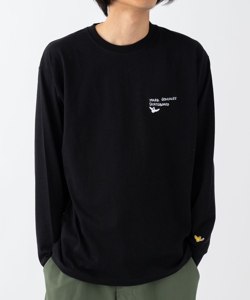 Mark Gonzales(マーク・ゴンザレス)の「【MARKGONZALES】Pt. L/S TEE 2G7-61309(Tシャツ/カットソー・メンズ・ホワイト/ブラック・X-LARGE/MEDIUM/LARGE)」の3枚目の写真