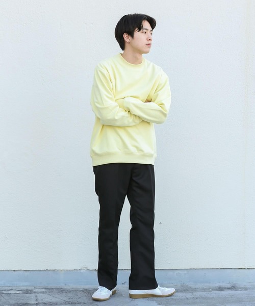 SENSE OF PLACE by URBAN RESEARCH（センスオブプレイスバイアーバンリサーチ）の「エコスエードカラースウェットシャツ（スウェット・メンズ・ブルー/ライトカーキ/ベージュ/モカ/チャコールグレー/ライトベージュ/イエロー/ミント・MEDIUM/X-LARGE/LARGE）」の13枚目の写真