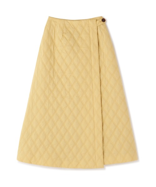 N.（N. Natural Beauty Basic）（エヌエヌナチュラルビューティーベーシック）の「◆キルティングスカート（スカート・レディース・イエロー/クリーム・MEDIUM）」の17枚目の写真