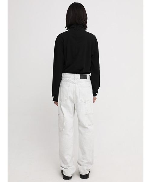 MASONPRINCE（メイソンプリンス）の「【MASONPRINCE】Front logo turtleneck cut and sew CT2051（Tシャツ/カットソー・メンズ・ホワイト/グレー/ブラック・M/S/L）」の19枚目の写真