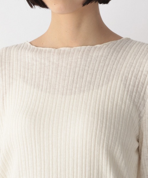 LOWRYS FARM（ローリーズファーム）の「ヘンリーメローＬＳ　239378（Tシャツ/カットソー・レディース・ベージュ/ブラック/オフホワイト/グリーン・FREE）」の9枚目の写真