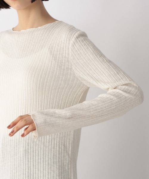 LOWRYS FARM（ローリーズファーム）の「ヘンリーメローＬＳ　239378（Tシャツ/カットソー・レディース・ベージュ/ブラック/オフホワイト/グリーン・FREE）」の10枚目の写真