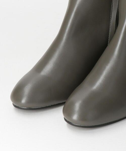closet story（クローゼットストーリー）の「＜closet story（クローゼットストーリー）＞ラウンドトゥ ショートブーツ（ブーツ・レディース・ダークグレー/ブラック・23.5cm/24.5cm/24cm/23cm）」の3枚目の写真
