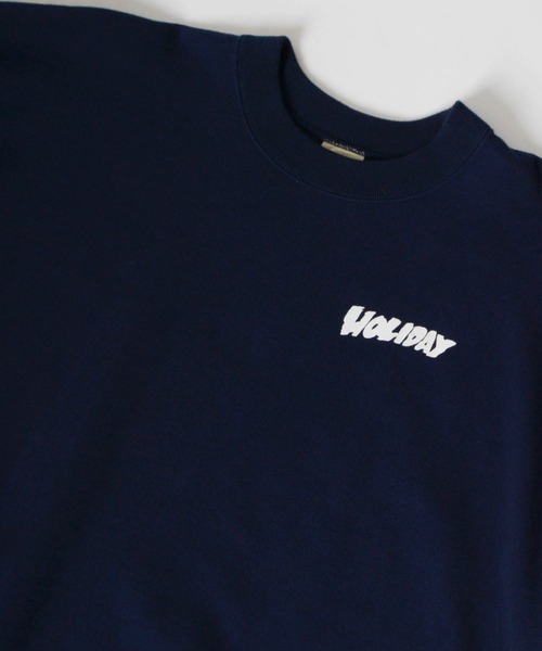 HOLIDAY（ホリデイ）の「MINI SWEAT TOPS (DAILY WORK) ミニスウェットトップス (デイリーワーク)（スウェット・レディース・ネイビー/シルバーグレー・ONE SIZE）」の5枚目の写真