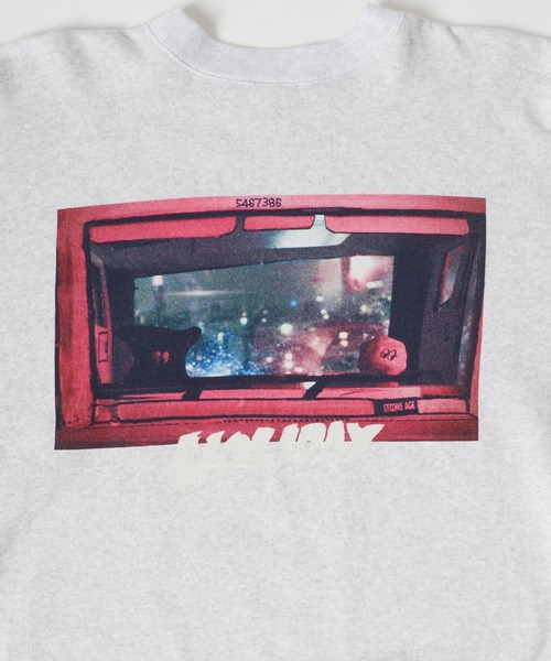 HOLIDAY（ホリデイ）の「MINI SWEAT TOPS (DAILY WORK) ミニスウェットトップス (デイリーワーク)（スウェット・レディース・ネイビー/シルバーグレー・ONE SIZE）」の8枚目の写真