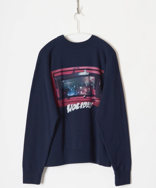 HOLIDAY（ホリデイ）の「MINI SWEAT TOPS (DAILY WORK) ミニスウェットトップス (デイリーワーク)（スウェット・レディース・ネイビー/シルバーグレー・ONE SIZE）」の13枚目の写真