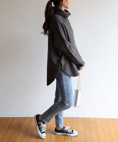 andme（アンドミー）の「ストレッチツイルハイウエストスキニーデニムパンツ（デニムパンツ・レディース・ブルー/ライトブルー・S/M/L）」の6枚目の写真