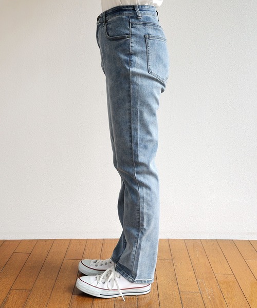 andme（アンドミー）の「ストレッチツイルハイウエストスキニーデニムパンツ（デニムパンツ・レディース・ブルー/ライトブルー・S/M/L）」の20枚目の写真