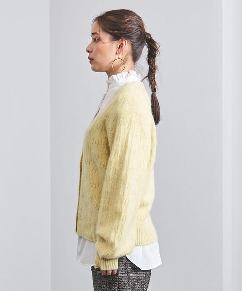 UNITED ARROWS(ユナイテッドアローズ)の「<UNITED ARROWS>RCN/CA/W Vネック カーディガン B(カーディガン/ボレロ・レディース・オフホワイト/ベージュ/イエロー・FREE)」の5枚目の写真