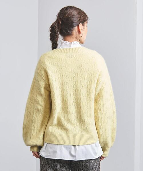 UNITED ARROWS(ユナイテッドアローズ)の「<UNITED ARROWS>RCN/CA/W Vネック カーディガン B(カーディガン/ボレロ・レディース・オフホワイト/ベージュ/イエロー・FREE)」の6枚目の写真
