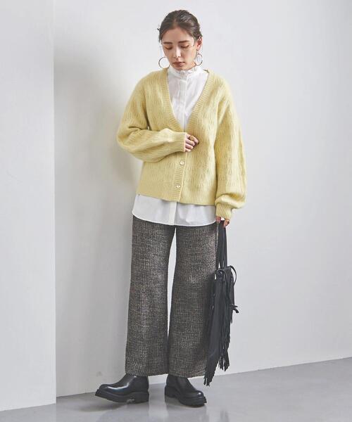 UNITED ARROWS(ユナイテッドアローズ)の「<UNITED ARROWS>RCN/CA/W Vネック カーディガン B(カーディガン/ボレロ・レディース・オフホワイト/ベージュ/イエロー・FREE)」の7枚目の写真