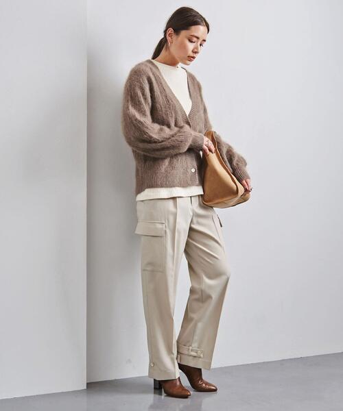 UNITED ARROWS(ユナイテッドアローズ)の「<UNITED ARROWS>RCN/CA/W Vネック カーディガン B(カーディガン/ボレロ・レディース・オフホワイト/ベージュ/イエロー・FREE)」の10枚目の写真