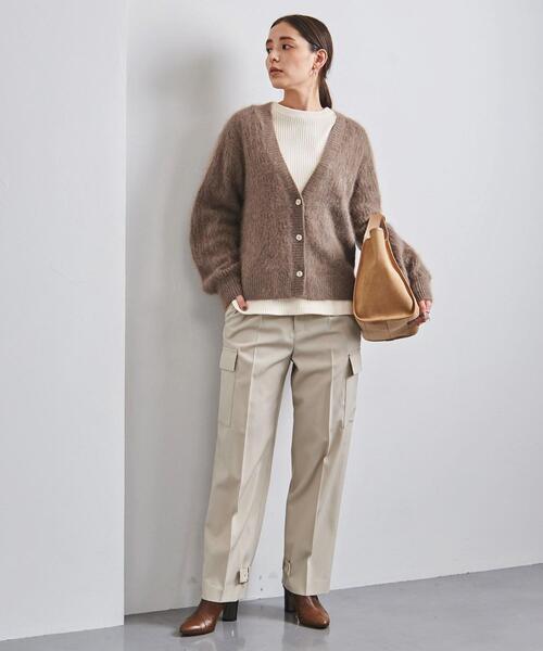 UNITED ARROWS(ユナイテッドアローズ)の「<UNITED ARROWS>RCN/CA/W Vネック カーディガン B(カーディガン/ボレロ・レディース・オフホワイト/ベージュ/イエロー・FREE)」の11枚目の写真