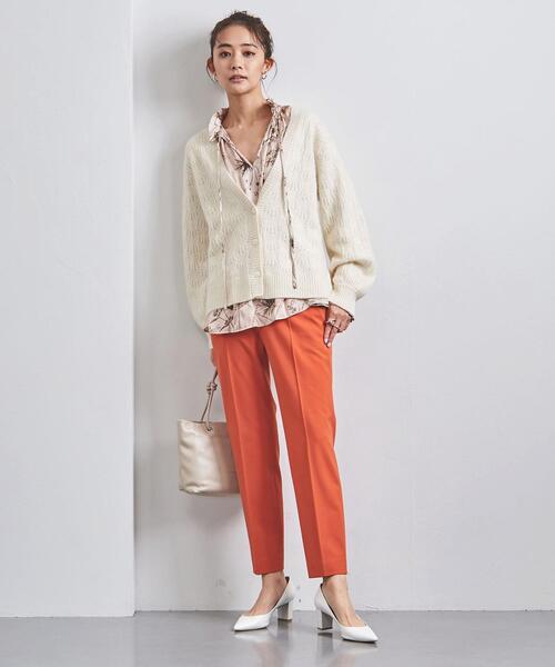 UNITED ARROWS(ユナイテッドアローズ)の「<UNITED ARROWS>RCN/CA/W Vネック カーディガン B(カーディガン/ボレロ・レディース・オフホワイト/ベージュ/イエロー・FREE)」の21枚目の写真