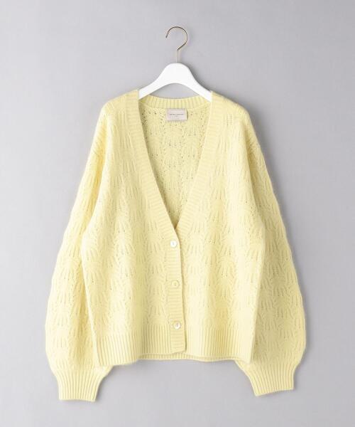 UNITED ARROWS(ユナイテッドアローズ)の「<UNITED ARROWS>RCN/CA/W Vネック カーディガン B(カーディガン/ボレロ・レディース・オフホワイト/ベージュ/イエロー・FREE)」の12枚目の写真