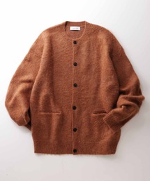 ソフトタッチ ボリュームニット ルーズ モヘアカーディガン/UNISEX