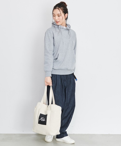 FILA(フィラ)の「【FILA/フィラ】WEB限定 3ポケット付き 2way 綿キャンバス ロゴ トートバッグ/ショルダーバッグ(トートバッグ・レディース・ブラック/オフホワイト/オリーブ・FREE)」の18枚目の写真