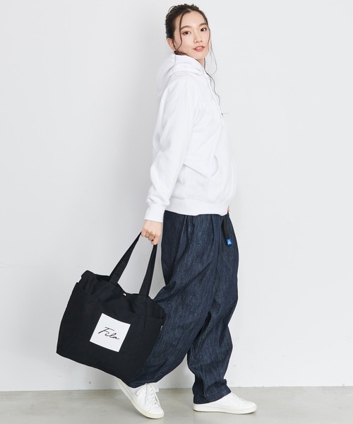 FILA(フィラ)の「【FILA/フィラ】WEB限定 3ポケット付き 2way 綿キャンバス ロゴ トートバッグ/ショルダーバッグ(トートバッグ・レディース・ブラック/オフホワイト/オリーブ・FREE)」の22枚目の写真