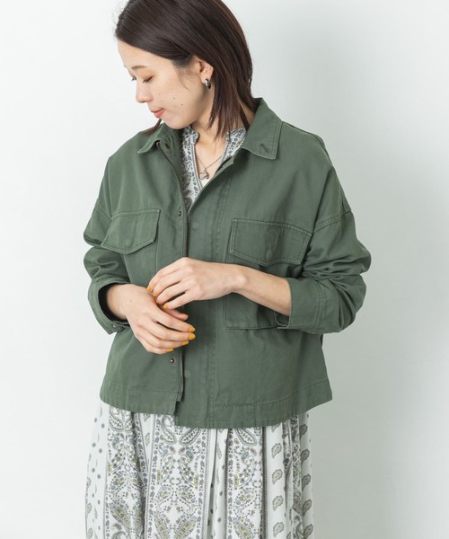 URBAN RESEARCH Sonny Label（アーバンリサーチサニーレーベル）の「ミリタリーショートジャケット（その他アウター・レディース・カーキ/ベージュ・FREE）」の7枚目の写真