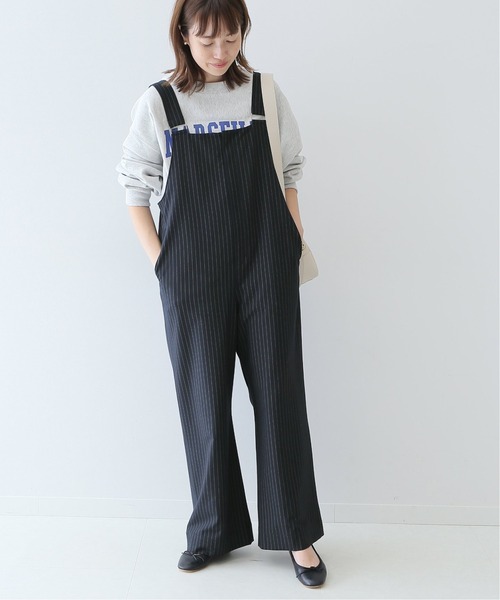 SLOBE IENA」 オーバーオール 38 ネイビー レディース ハーフ