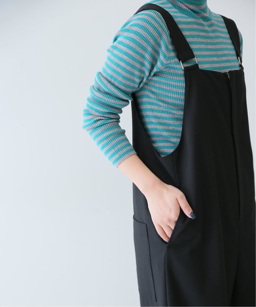SLOBE IENA（スローブイエナ）の「TRトロオーバーオール【手洗い可能】◆（サロペット/オーバーオール・レディース・ブラック/ネイビー・38/36）」の17枚目の写真