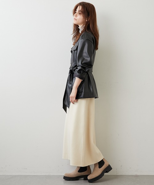 Whim Gazette（ウィムガゼット）の「フェイクレザーブルゾン（ブルゾン