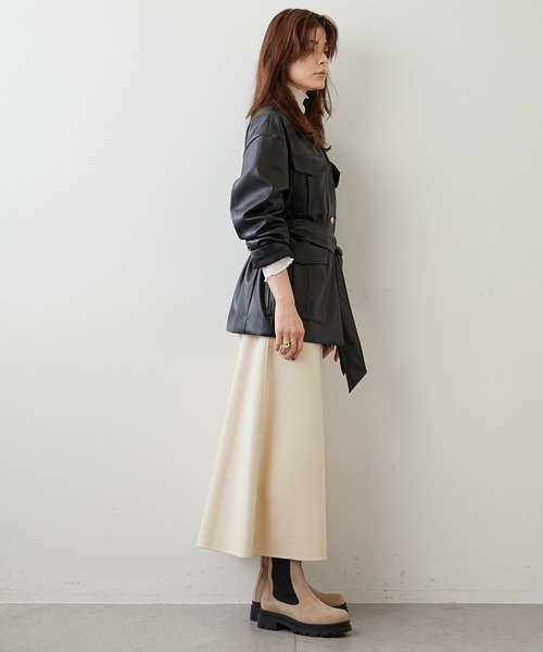 Whim Gazette（ウィムガゼット）の「フェイクレザーブルゾン（ブルゾン