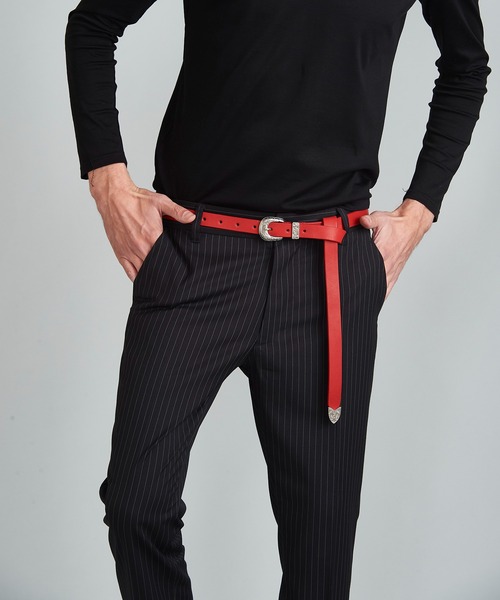 NO ID.（ノーアイディ）の「カウレザーロングドリップウエスタンベルト（ベルト・メンズ・ブラック/ブラウン系その他/ワイン・ONE SIZE）」の19枚目の写真