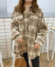 チェックオーバーチュニックシャツ【ZOZOTOWN限定アイテム】