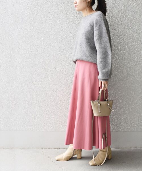 セール】*〈手洗い可能〉ストレッチポンチサーキュラースカート