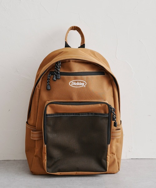 Dickies（ディッキーズ）の「別注配色ステッチバックパック リュック（バックパック/リュック・メンズ・ブラック/ベージュ/グリーン/ネイビー・FREE）」の3枚目の写真