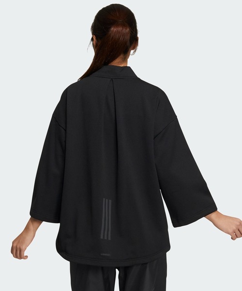 adidas ノーカラージャケット adidas（アディダス）の「アーティスト シャツジャケット