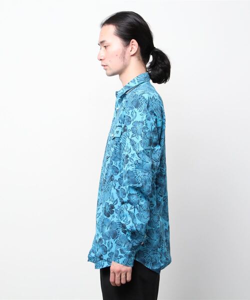 HYDROGEN（ハイドロゲン）の「《HYDROGEN/ハイドロゲン》フラワーシャツ/FLOWER SHIRT（シャツ/ブラウス・メンズ・ブルー系その他/ベージュ系その他・X-LARGE/LARGE/SMALL/MEDIUM/X-SMALL）」の6枚目の写真