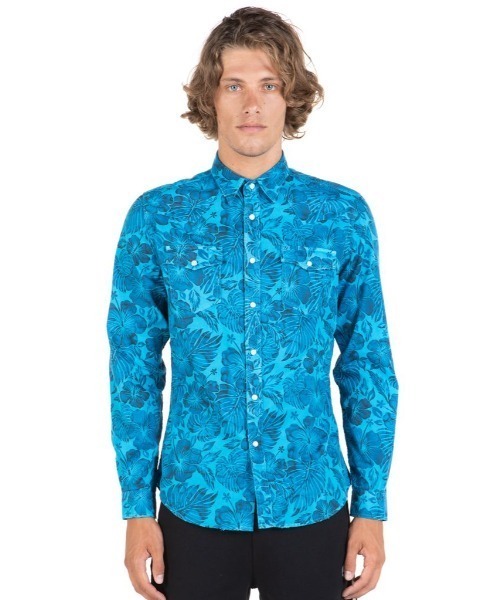 HYDROGEN（ハイドロゲン）の「《HYDROGEN/ハイドロゲン》フラワーシャツ/FLOWER SHIRT（シャツ/ブラウス・メンズ・ブルー系その他/ベージュ系その他・X-LARGE/LARGE/SMALL/MEDIUM/X-SMALL）」の10枚目の写真
