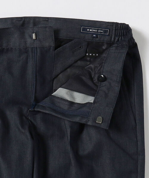 B:MING by BEAMS(ビーミングバイビームス)の「B:MING by BEAMS / NOMAD デニム調 1プリーツ スラックス (セットアップ対応)(スーツパンツ・メンズ・インディゴブルー・44/46/48/50)」の15枚目の写真