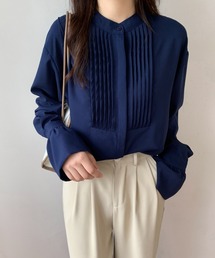 Diosfront | 袖スリットピンタックシャツ(シャツ/ブラウス)