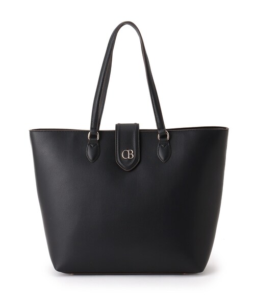 couture brooch（クチュールブローチ）の「◆キレイめ通勤スタイル　3ポケットA4トートバッグ（トートバッグ・レディース・ブラック/ベージュ・00）」の2枚目の写真