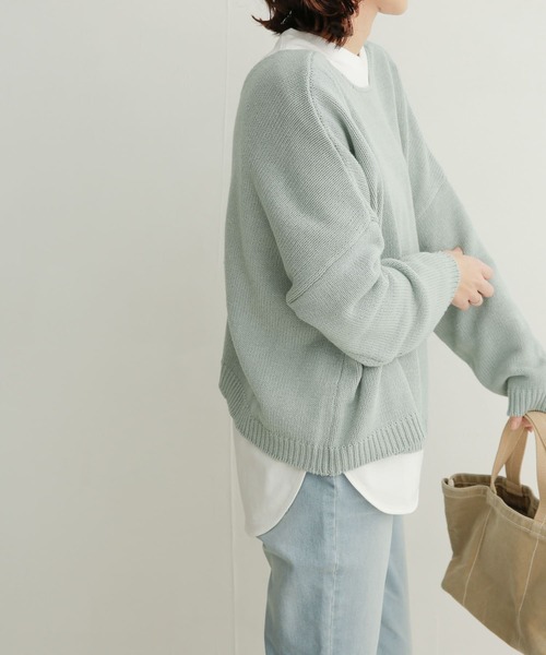 URBAN RESEARCH DOORS(アーバンリサーチドアーズ)の「コットンラウンドヘムチュニックTシャツ(Tシャツ/カットソー・レディース・オフホワイト・1)」の19枚目の写真