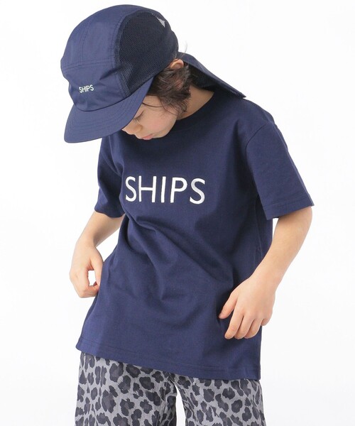 SHIPS（シップス）の「SHIPS KIDS:SHIPS ロゴ TEE(100～160cm)（Tシャツ/カットソー・キッズ・ライトホワイト/ホワイト系その他/ピンク/オレンジ/クリーム/ライトグリーン/グリーン/ネイビー・100/110/120/130/S/145/M/160）」の6枚目の写真