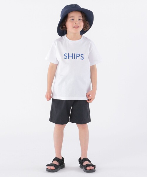 SHIPS（シップス）の「SHIPS KIDS:SHIPS ロゴ TEE(100～160cm)（Tシャツ/カットソー・キッズ・ライトホワイト/ホワイト系その他/ピンク/オレンジ/クリーム/ライトグリーン/グリーン/ネイビー・100/110/120/130/S/145/M/160）」の9枚目の写真