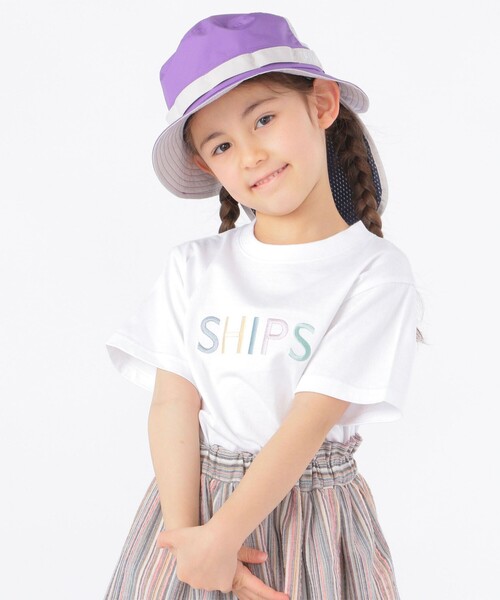 SHIPS（シップス）の「SHIPS KIDS:SHIPS ロゴ TEE(100～160cm)（Tシャツ/カットソー・キッズ・ライトホワイト/ホワイト系その他/ピンク/オレンジ/クリーム/ライトグリーン/グリーン/ネイビー・100/110/120/130/S/145/M/160）」の11枚目の写真