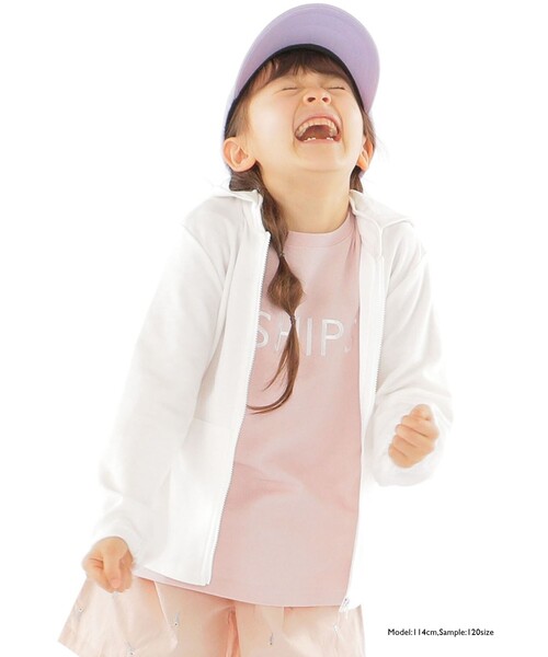 SHIPS（シップス）の「SHIPS KIDS:SHIPS ロゴ TEE(100～160cm)（Tシャツ/カットソー・キッズ・ライトホワイト/ホワイト系その他/ピンク/オレンジ/クリーム/ライトグリーン/グリーン/ネイビー・100/110/120/130/S/145/M/160）」の15枚目の写真