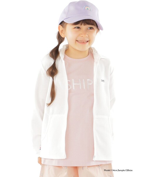 SHIPS（シップス）の「SHIPS KIDS:SHIPS ロゴ TEE(100～160cm)（Tシャツ/カットソー・キッズ・ライトホワイト/ホワイト系その他/ピンク/オレンジ/クリーム/ライトグリーン/グリーン/ネイビー・100/110/120/130/S/145/M/160）」の16枚目の写真