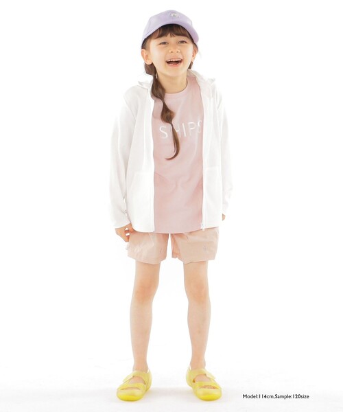 SHIPS（シップス）の「SHIPS KIDS:SHIPS ロゴ TEE(100～160cm)（Tシャツ/カットソー・キッズ・ライトホワイト/ホワイト系その他/ピンク/オレンジ/クリーム/ライトグリーン/グリーン/ネイビー・100/110/120/130/S/145/M/160）」の18枚目の写真