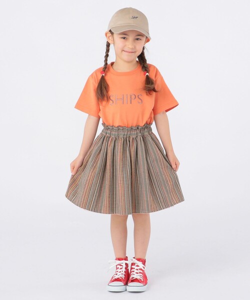 SHIPS（シップス）の「SHIPS KIDS:SHIPS ロゴ TEE(100～160cm)（Tシャツ/カットソー・キッズ・ライトホワイト/ホワイト系その他/ピンク/オレンジ/クリーム/ライトグリーン/グリーン/ネイビー・100/110/120/130/S/145/M/160）」の21枚目の写真