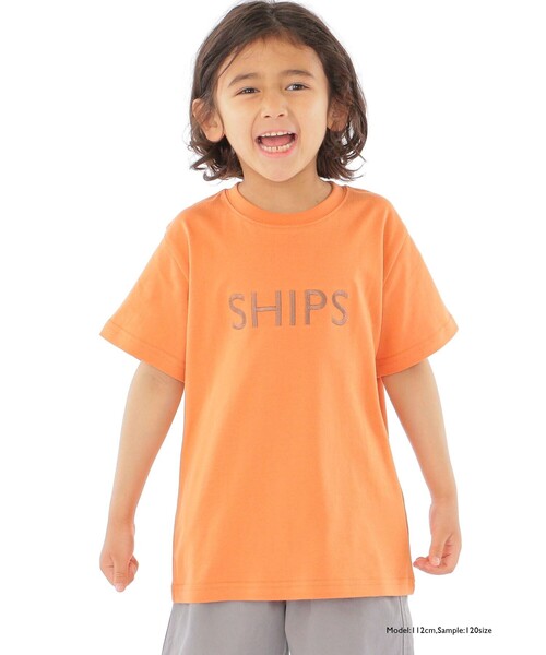 SHIPS（シップス）の「SHIPS KIDS:SHIPS ロゴ TEE(100～160cm)（Tシャツ/カットソー・キッズ・ライトホワイト/ホワイト系その他/ピンク/オレンジ/クリーム/ライトグリーン/グリーン/ネイビー・100/110/120/130/S/145/M/160）」の22枚目の写真